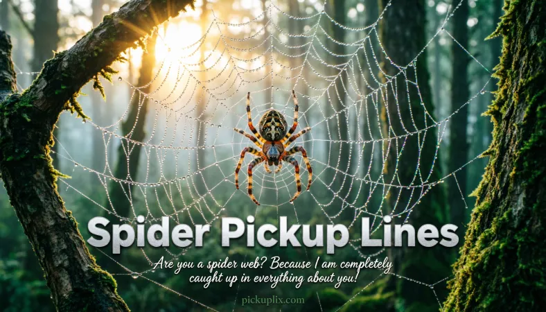 Spider pickup lines