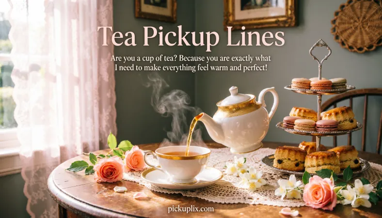 Tea Pickup Lines