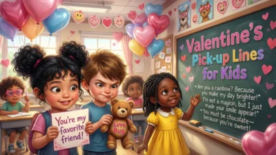 Valentine Pick Up Lines for Kids