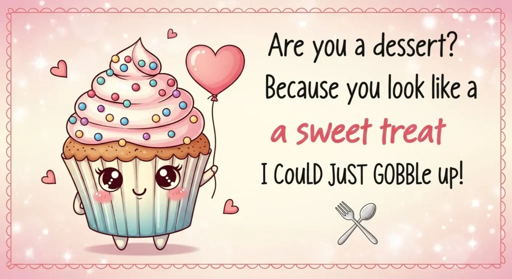 Dessert Pickup Line