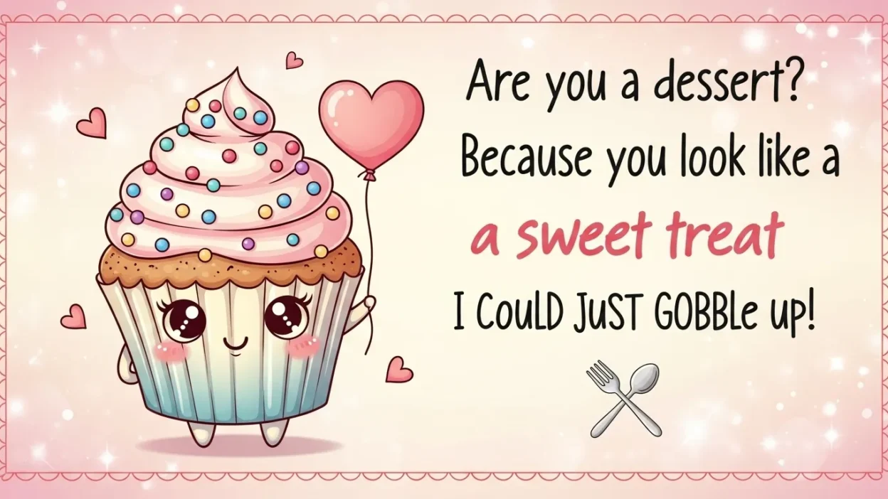 Dessert Pickup Line
