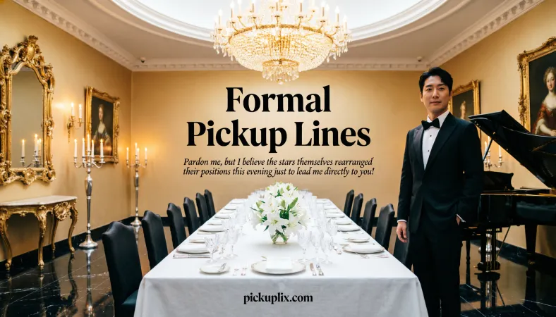 Formal Pickup Lines