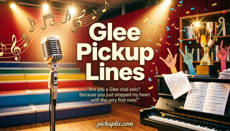 Glee Pickup Lines