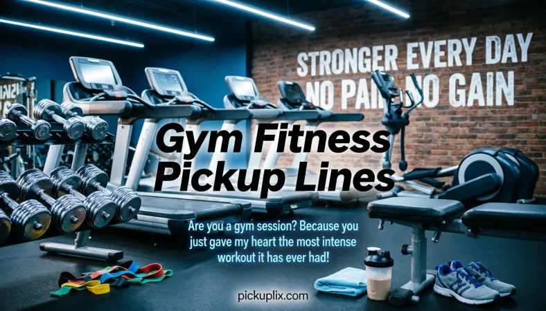 Gym Fitness Pickup Lines