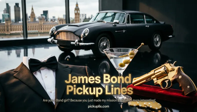 James Bond Pickup Lines