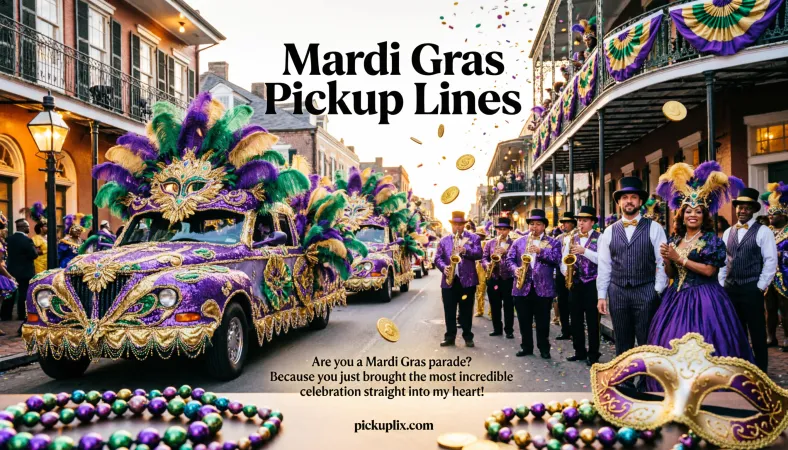 Mardi Gras pickup lines