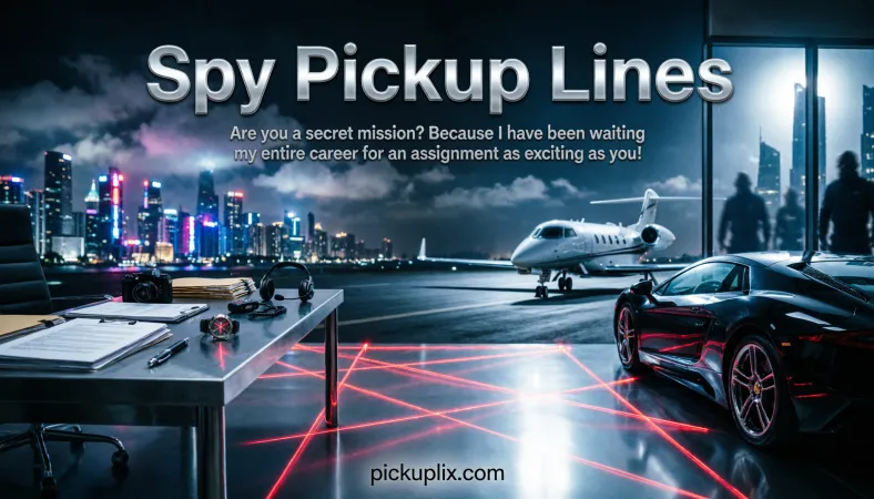 Spy Pickup Lines