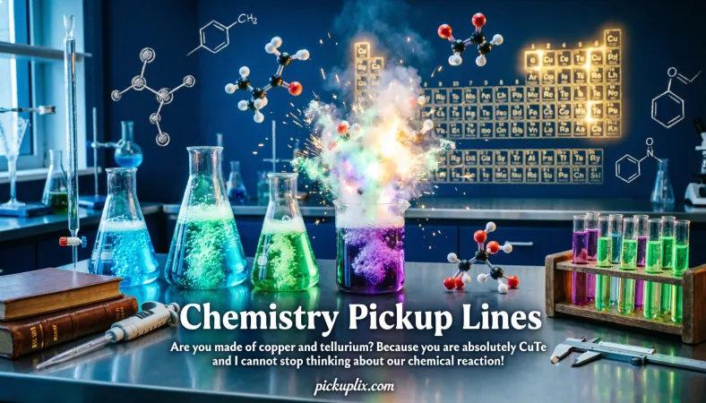 Chemistry Pickup Lines