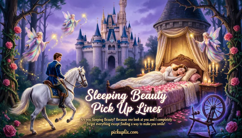 Sleeping Beauty Pick Up Lines