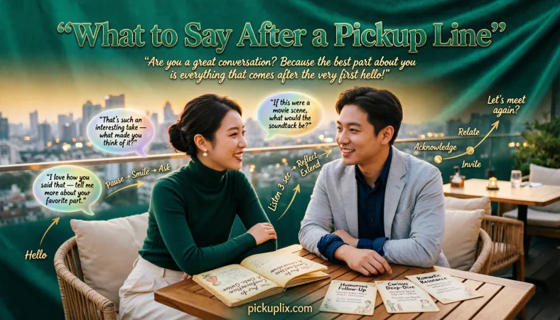 What to Say After a Pickup Line