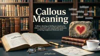 callous meaning