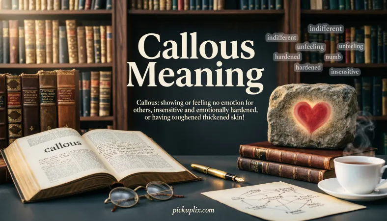 callous meaning