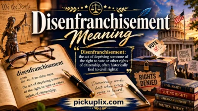 Disenfranchisement Meaning 