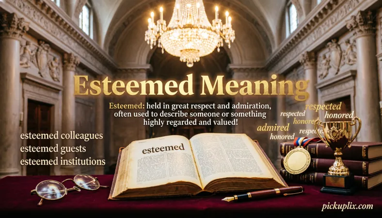 Esteemed Meaning