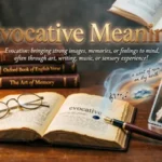 Evocative Meaning
