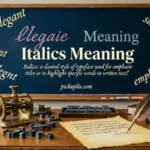 italics meaning