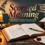 Scorned Meaning