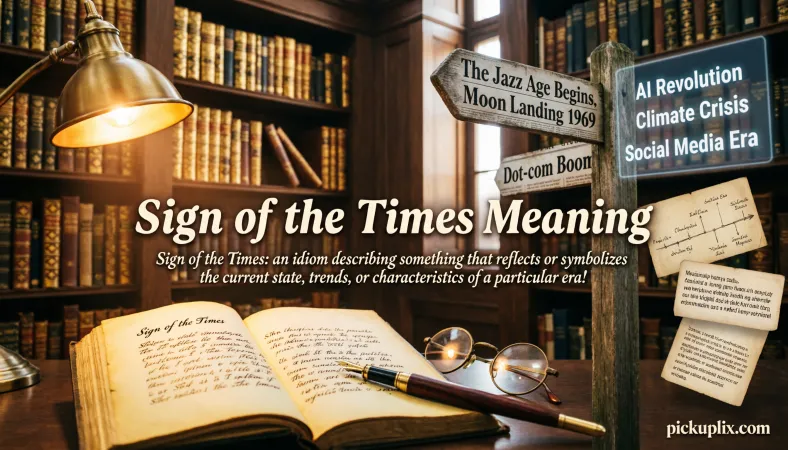 Sign of the Times Meaning