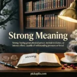 strong meaning