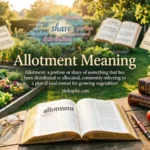 Allotment Meaning