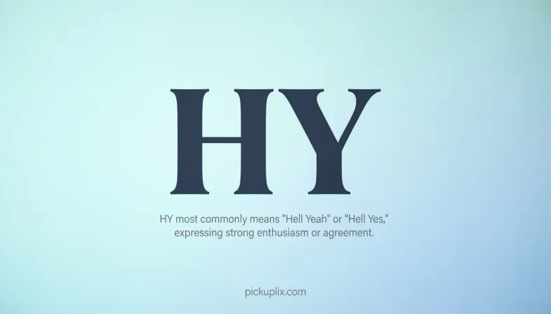 HY Meaning