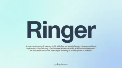 Ringer Meaning