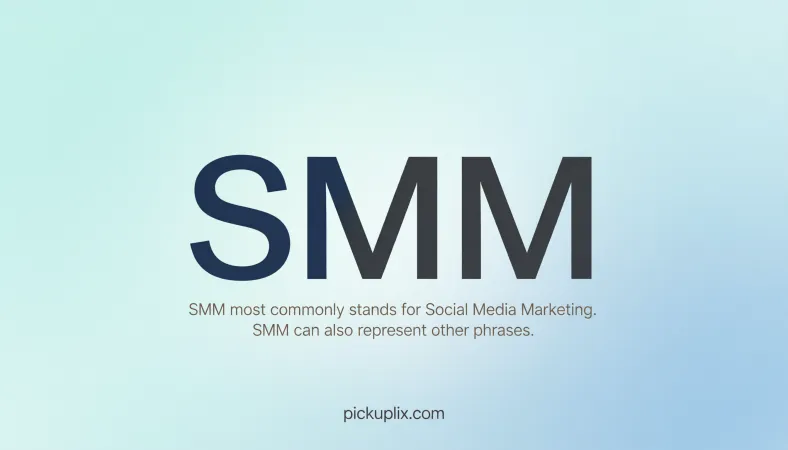 SMM Meaning