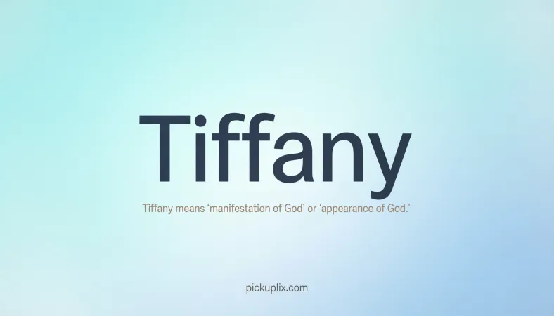Tiffany Meaning